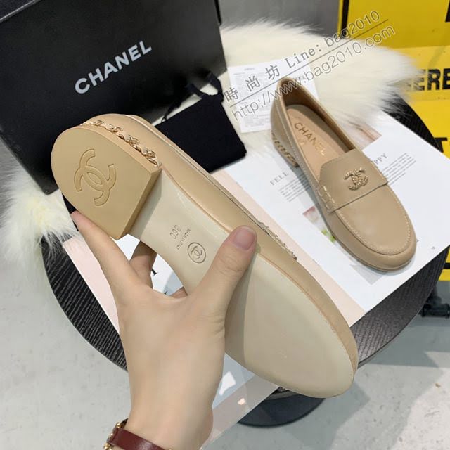 Chanel女鞋 香奈兒羊皮鞋 2020早春新款單鞋  naq1013
